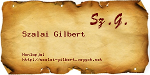 Szalai Gilbert névjegykártya