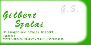 gilbert szalai business card